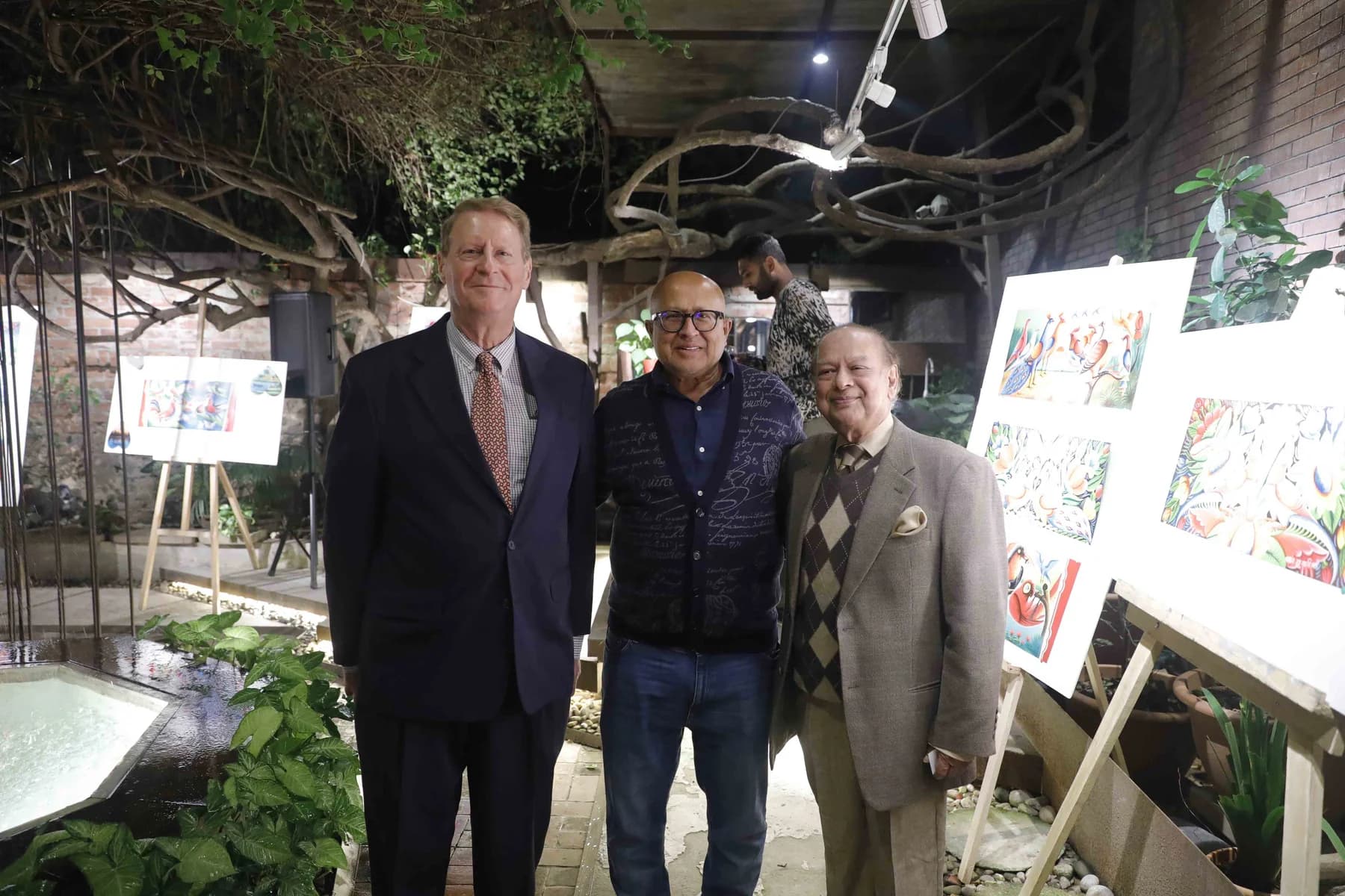 Guests at the exhibition — Rickshaw Art Exhibition at Gallery Cosmos